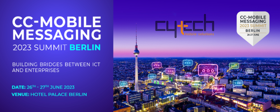 Cytech exhibiting in CC-Mobile Messaging Summit 2023 in Berlin