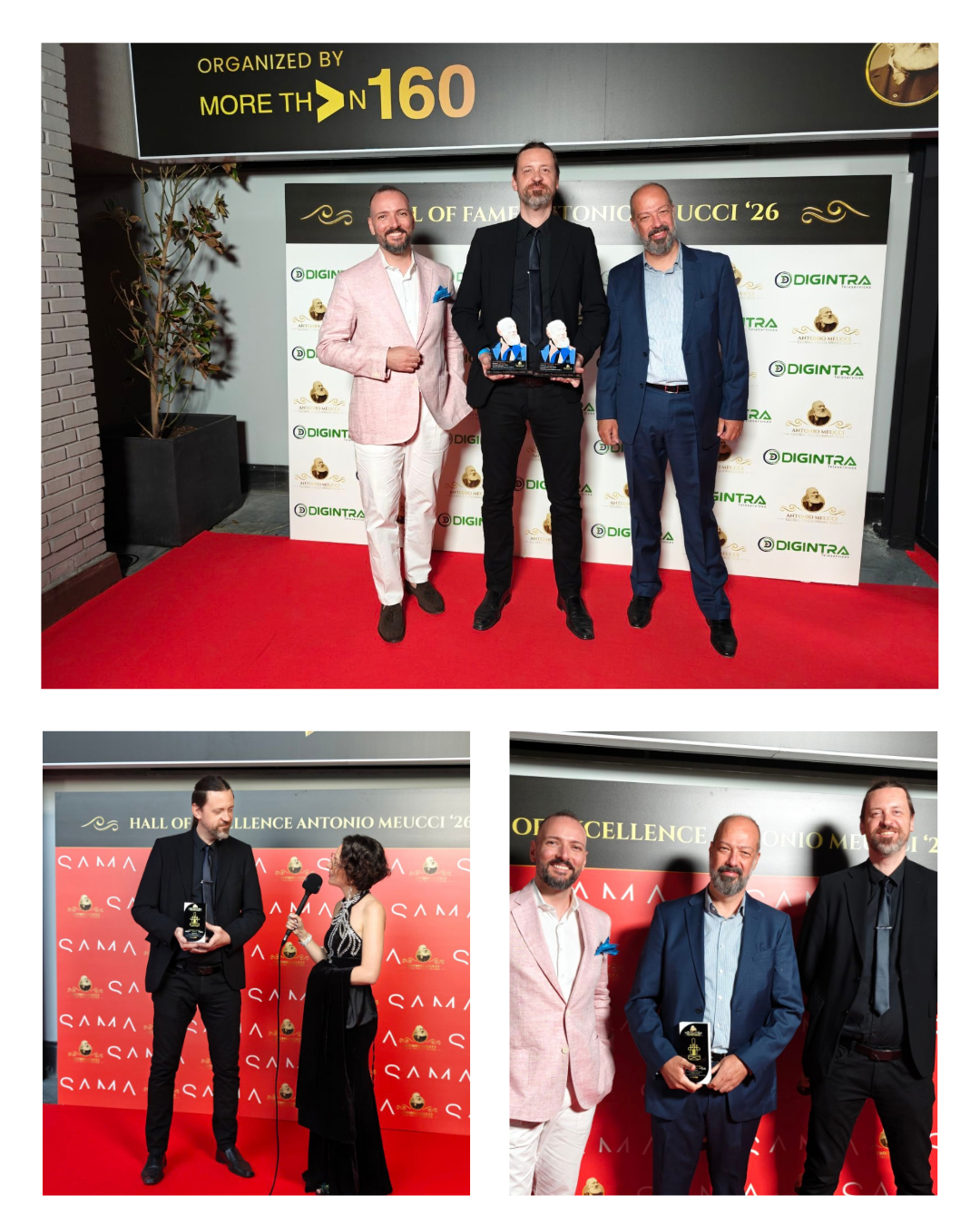 Cytech Mobile team at the Antonio Meucci Global Telco Awards 2026 in Madrid, celebrating Sendium’s recognition in two award categories.
